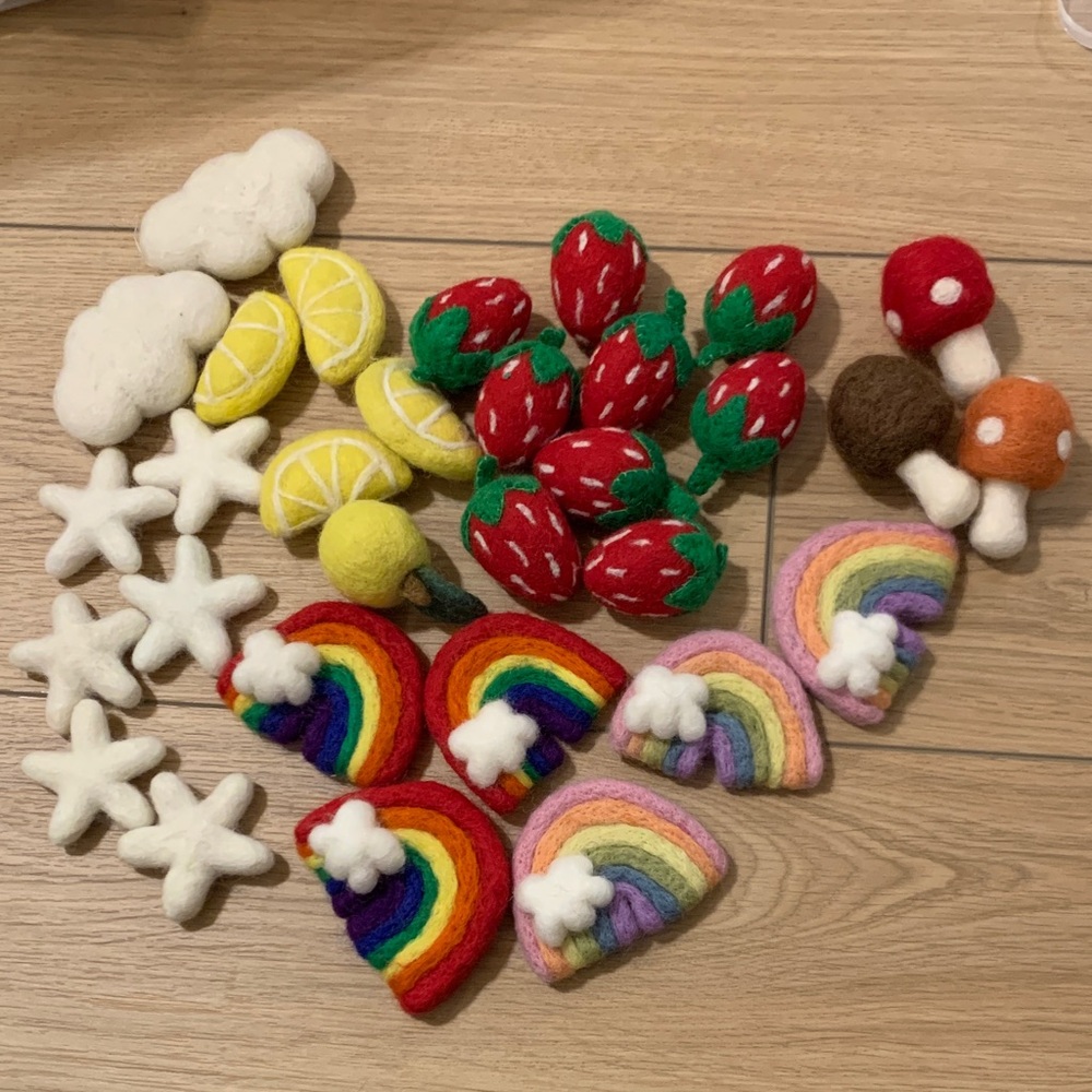 Colorful Felt Playset for Kids